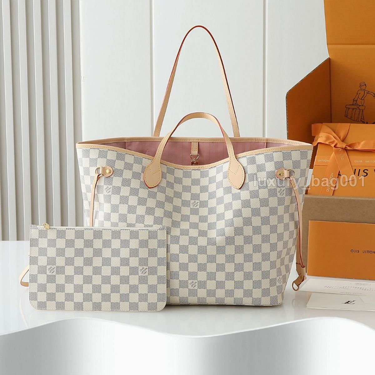 Designer Bag 0Ntheg0 Tote Bag Luxury Bag Two-Color Beach Bag Shoulder Bag High Quality Women'S Handbag Purses Cowhide Leather Crossbody Bag Women Mini Bag Shopping Bag