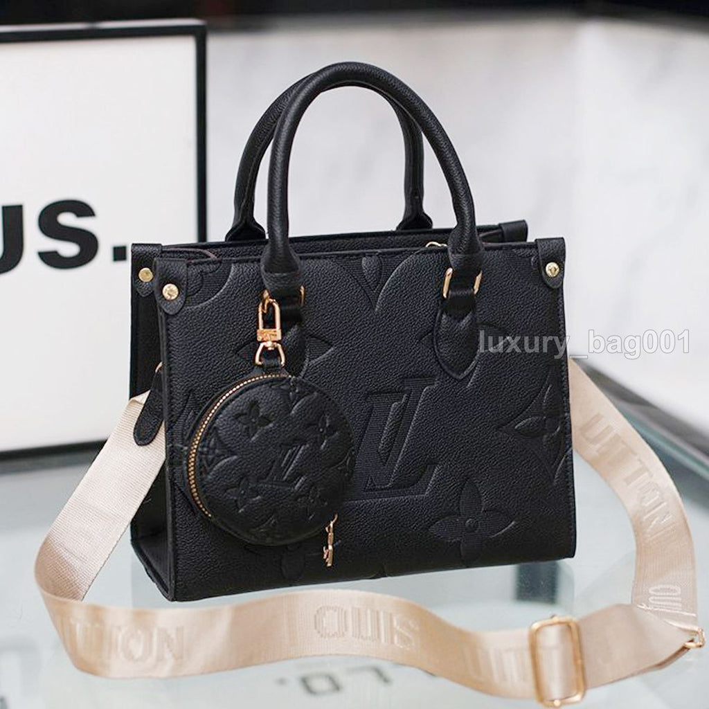 Designer Bag 0Ntheg0 Tote Bag Luxury Bag Two-Color Beach Bag Shoulder Bag High Quality Women'S Handbag Purses Cowhide Leather Crossbody Bag Women Mini Bag Shopping Bag