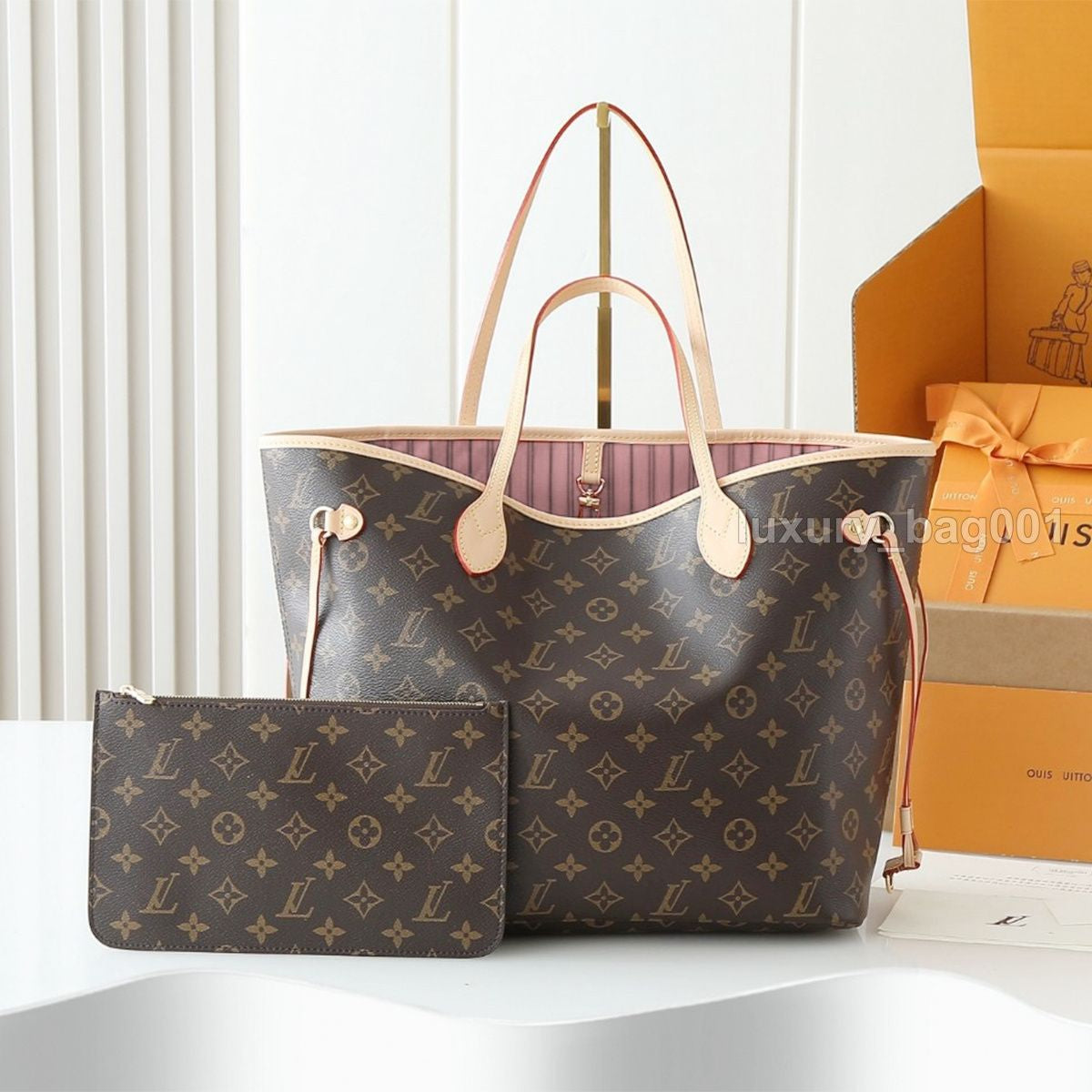 Designer Bag 0Ntheg0 Tote Bag Luxury Bag Two-Color Beach Bag Shoulder Bag High Quality Women'S Handbag Purses Cowhide Leather Crossbody Bag Women Mini Bag Shopping Bag