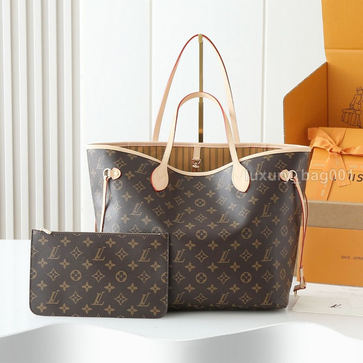 Designer Bag 0Ntheg0 Tote Bag Luxury Bag Two-Color Beach Bag Shoulder Bag High Quality Women'S Handbag Purses Cowhide Leather Crossbody Bag Women Mini Bag Shopping Bag