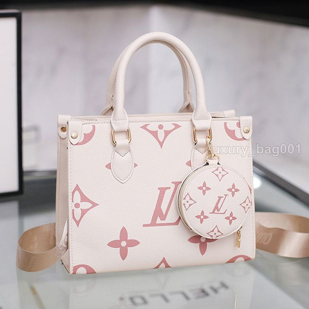 Designer Bag 0Ntheg0 Tote Bag Luxury Bag Two-Color Beach Bag Shoulder Bag High Quality Women'S Handbag Purses Cowhide Leather Crossbody Bag Women Mini Bag Shopping Bag