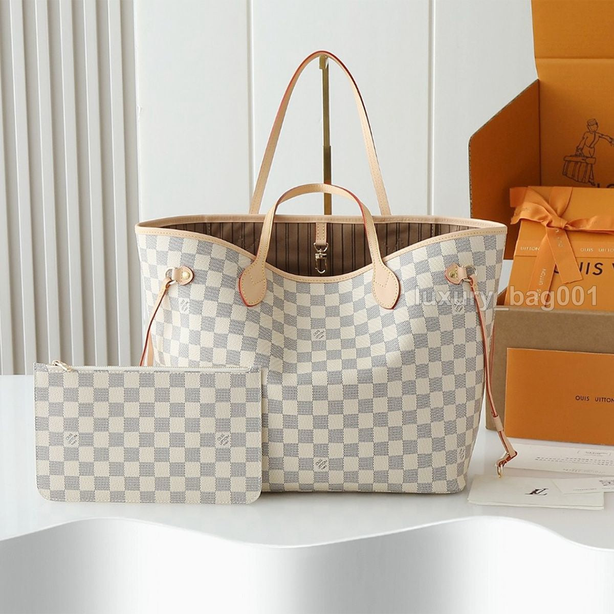 Designer Bag 0Ntheg0 Tote Bag Luxury Bag Two-Color Beach Bag Shoulder Bag High Quality Women'S Handbag Purses Cowhide Leather Crossbody Bag Women Mini Bag Shopping Bag
